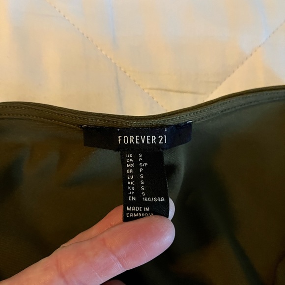 Forever 21 Green Halter Neck Top (small) - Picture 3 of 3